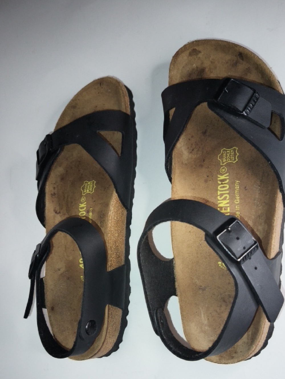 Birkenstock Rio Black Ladies 9, Men7 Unisex Sandals - Picture 6 of 10